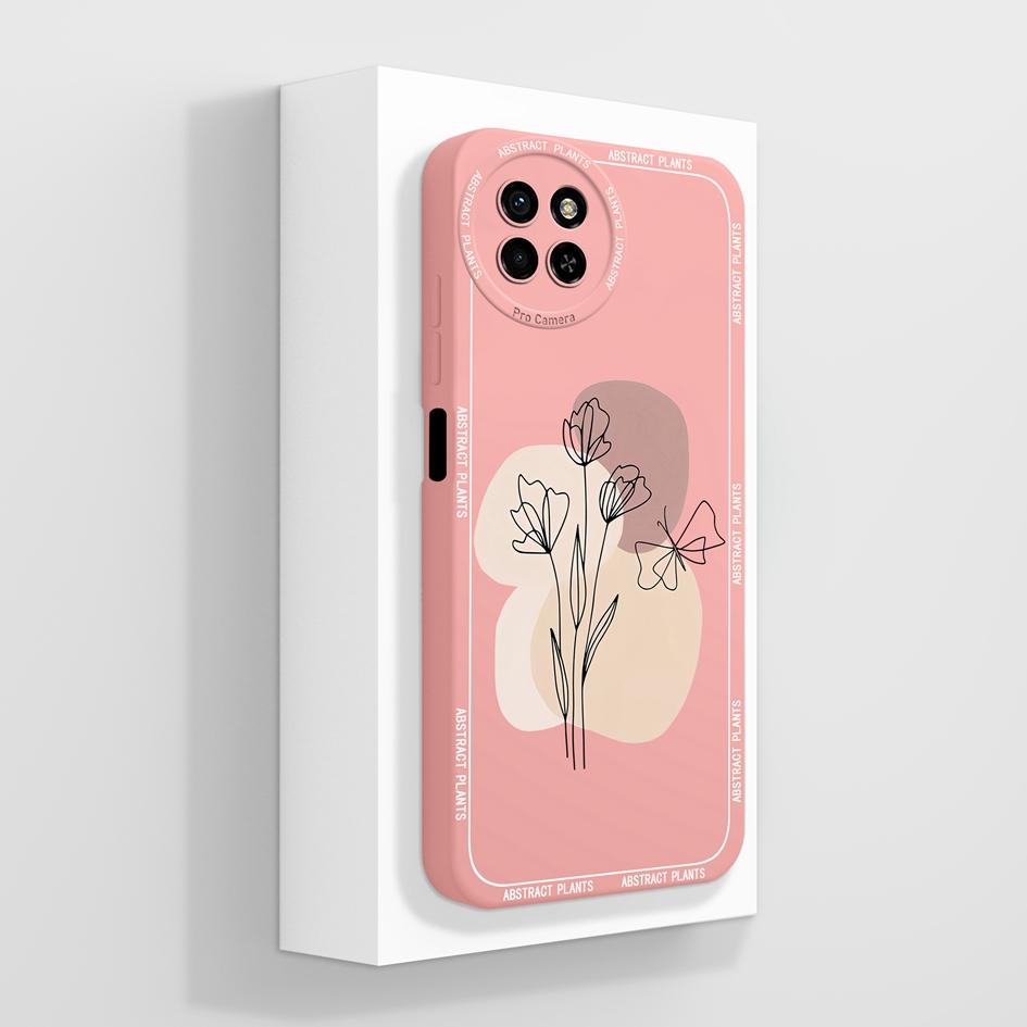 Liquid Silicone Case For Itel S23 4G Back Cover Luxury Shockproof Avocado Daisy Camera Protection Matte Anti Drop Phone Bags For Itel S 23 Bumpers