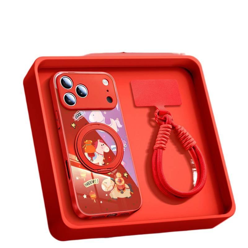Applicable To Apple 17promax Mobile Phone Case, New Iphone13 Case 15plus Series 16 Magnetic Suction Bracket 14