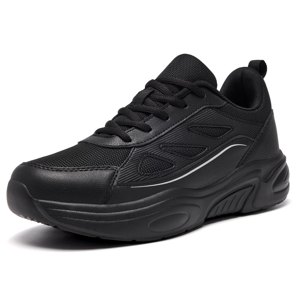 TUINANLE Bequeme dicke Sohle Unisex Paare klobige Sneaker neue trendige schwarze Mode vielseitig Outdoor Freizeit Sportschuhe