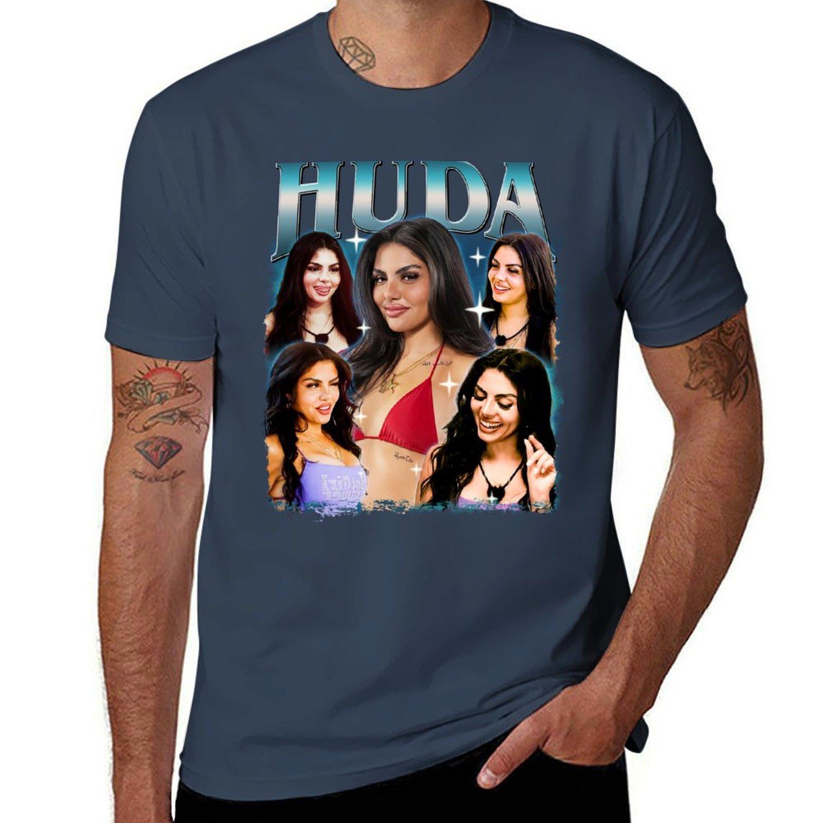 Huda Mustafa Love Island TShirt Basic Lightweight Short Sleeve Tee S