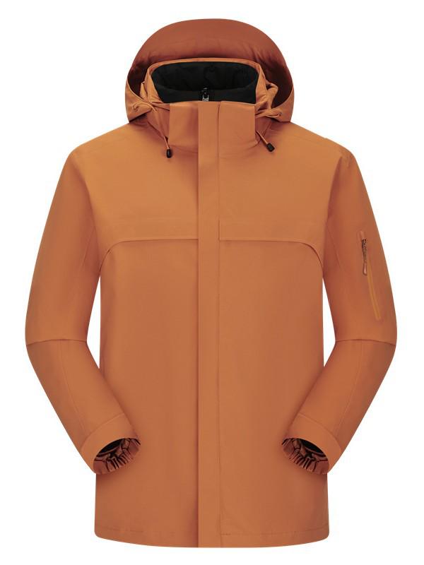 Hochwertige wasserabweisende Kapuzen-Bergsteigerjacke für Damen & Herren - Helle Farbe, Regendicht, Ideal für Business-Teams & Reisen