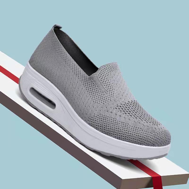 Sneakers da Donna 2025 con Suola Spessa, Ammortizzate ad Aria, in Rete, Slip-On per Aumento dell'Altezza