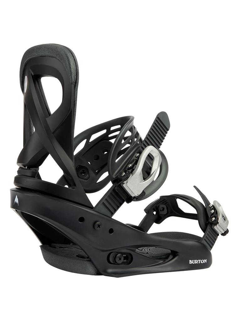 Burton Scribe Snowboard Black ReFlex Women's Bindings, 2022-23 Model, Medium,