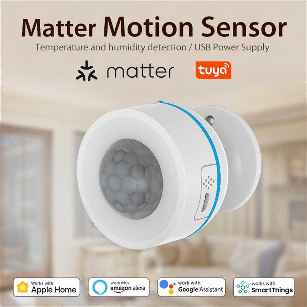 NEO NAS-PD07TM Matter Thread Smart PIR Motion Sensor USB Powered Wireless Human Body Infrared Detector (without Battery)