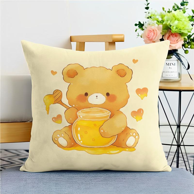 Cartoon Animal Pillowcase Dormitory Decoration Office Living Room Home Pillowcase