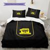 Al-Ittihad FC Pattern Bedding,Quilt Set Quilt Cover Pillowcase Home Birthday Gift(1 * Duvet Cover + 2 * Pillowcase, Without Core)