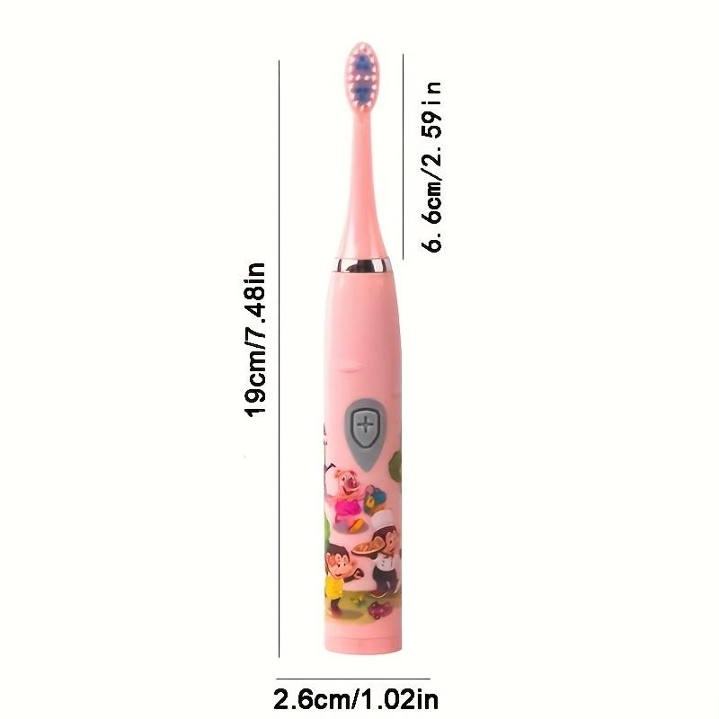 Value Pack 5 Pack Electric Toothbrush Home Pack Battery Version Soft DuPont Brushes One Click Start Sound Wave Vibration Cleaning Endurance Set