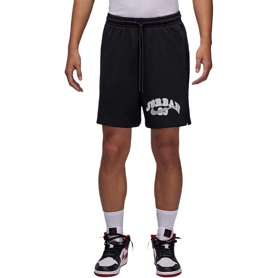 

Jordan MVP SS25 Свободные повседневные шорты из французского терри на шнурке Мужские шорты Черный Светло-дымчато-серый IB7273010 2XL