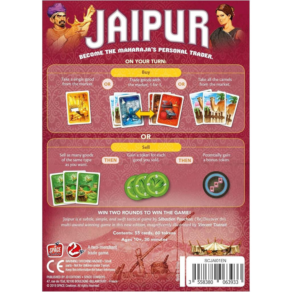 Jaipur Brettspiel Schnelles Duell der Händler Strategischer Handel und Markt-Gameplay