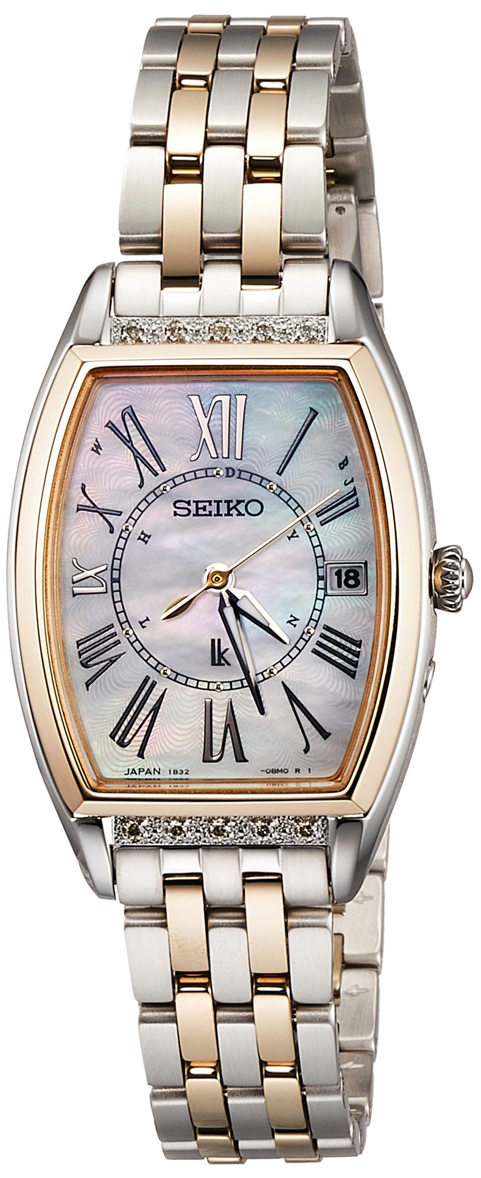 

[Годинник Seiko] Lucia SSVW180 Жіночий Сріблястий + Леді Золотий Годинник