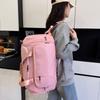 Solid Color Travel Luggage Bag Multifunctional Sports Fitness Bag Travel Backpack  Streetwear