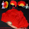 Colorful Chinese Short Bellydance Fan Hand Dye Adults Fan  Veil Pairs Yangko Dance Tools