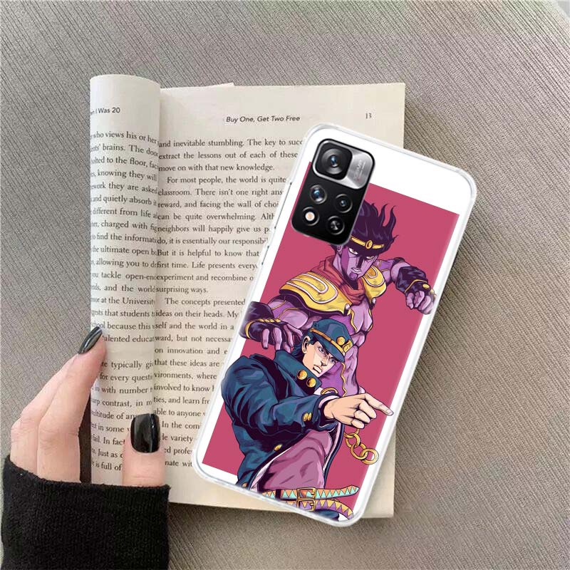 JoJo Kira Yoshikage Killer Queen Phone Case For Redmi Note 13 12 Pro Plus 14 15 Pro 5G 11 11T 11E 11S 10 Pro 10S 9 9S Cover Cell