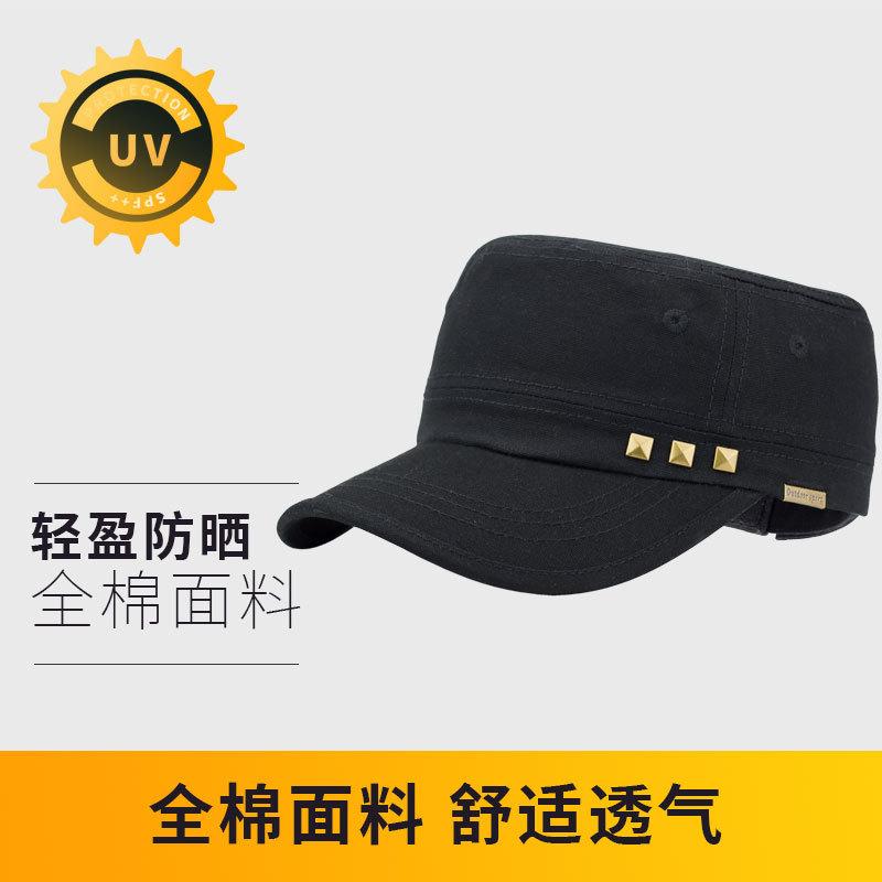 Flat top camouflage hat group buying 22 new men's cap patrol hat big head circumference outdoor hat