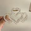 Acrylic Love Hair Claw Clip for Girls Korean Colorful Transparent Head Shark Hairpin Women Hair Accessories Crab Clip