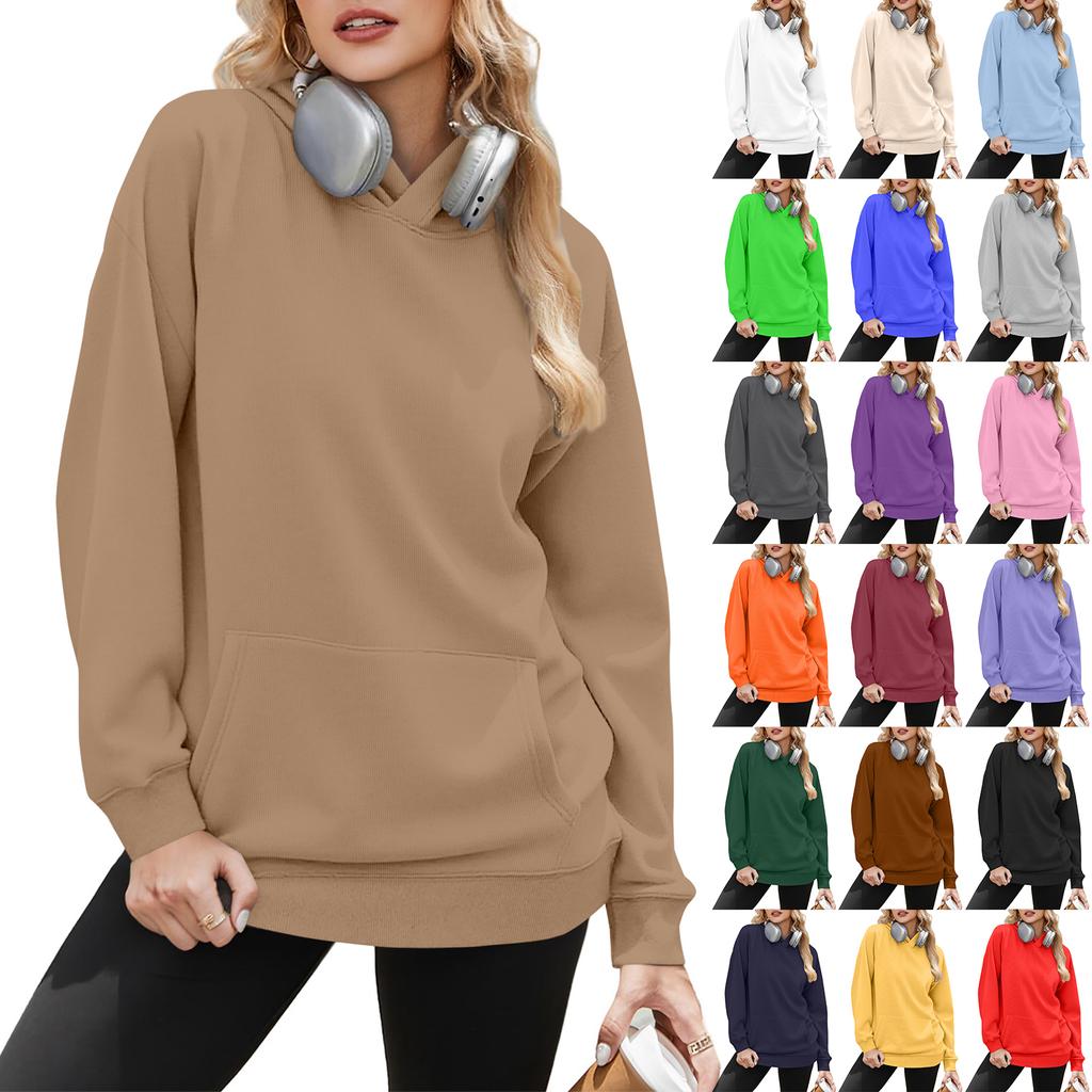 Women's Solid-color Fashionable Long-sleeved Top