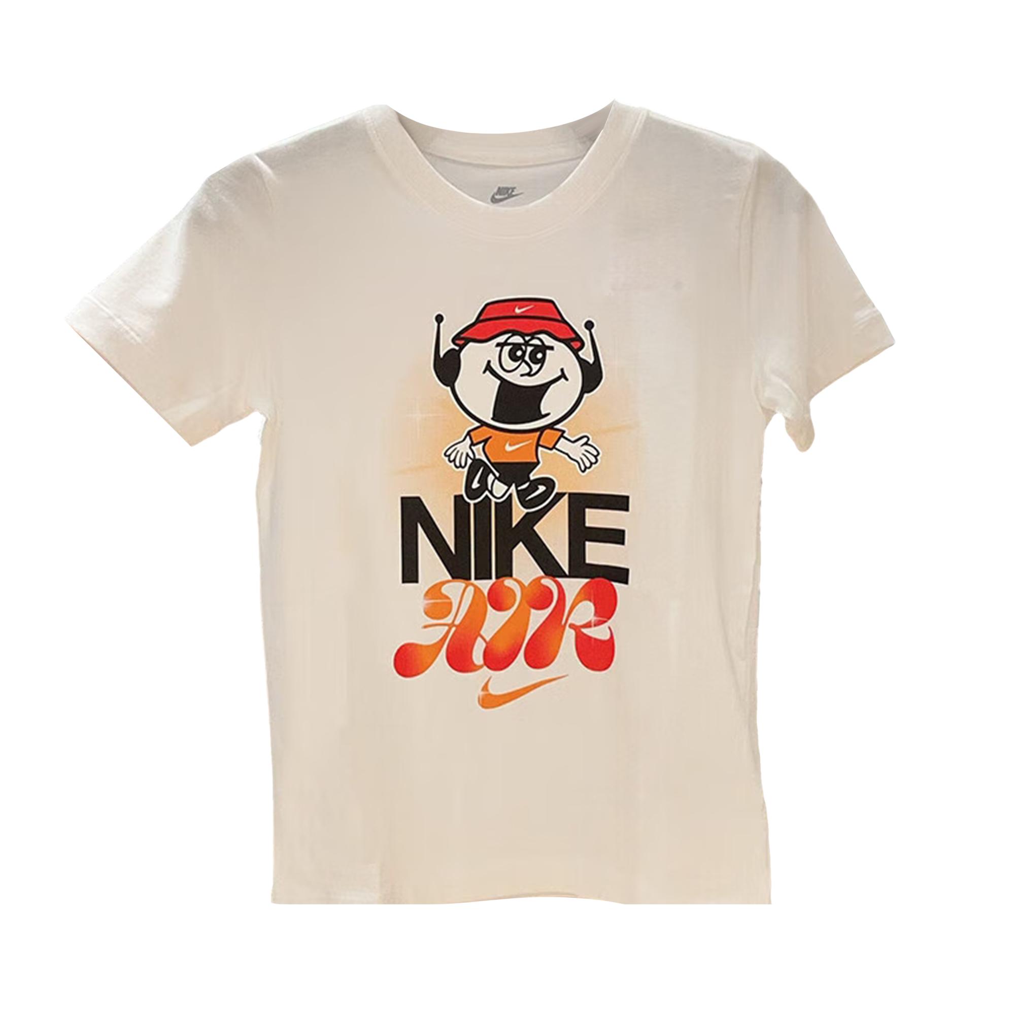 

Nike Футболка FW25 с круглым вырезом, дышащая, модная, универсальная, с коротким рукавом, детские топы HV5209-100 XL