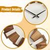 Creative Round Wooden Wall Clock with No Movement for Kitchen, Bedroom, Dining Room - Suitable