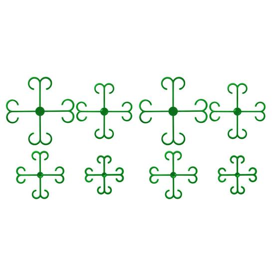 Plant Stem Support Reusable Climbing Houseplant Stem Plant Growth Accessories Holders for Monstera 8pcs зелёный
