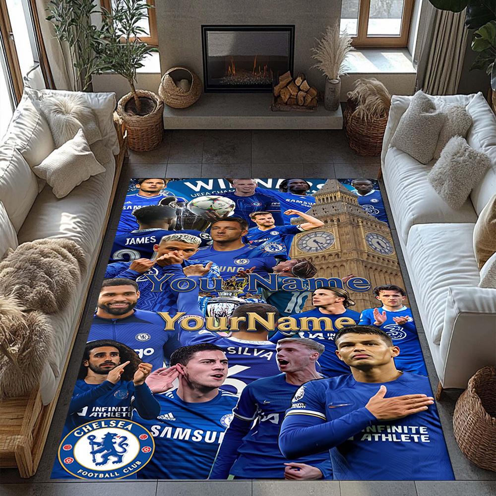 Chelsea Personalized Name Carpet Suitable for Foyer Bedrooms Playrooms Outdoor Anti-slip Rug Anime Office Decor Birthday/Christmas Gift