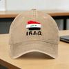 Iraq Flag Iraqi Baseball Cap Sun Outdoor Sports Breathable Washed Trucker Hat Couple Women Streetwear Print Baseball Caps