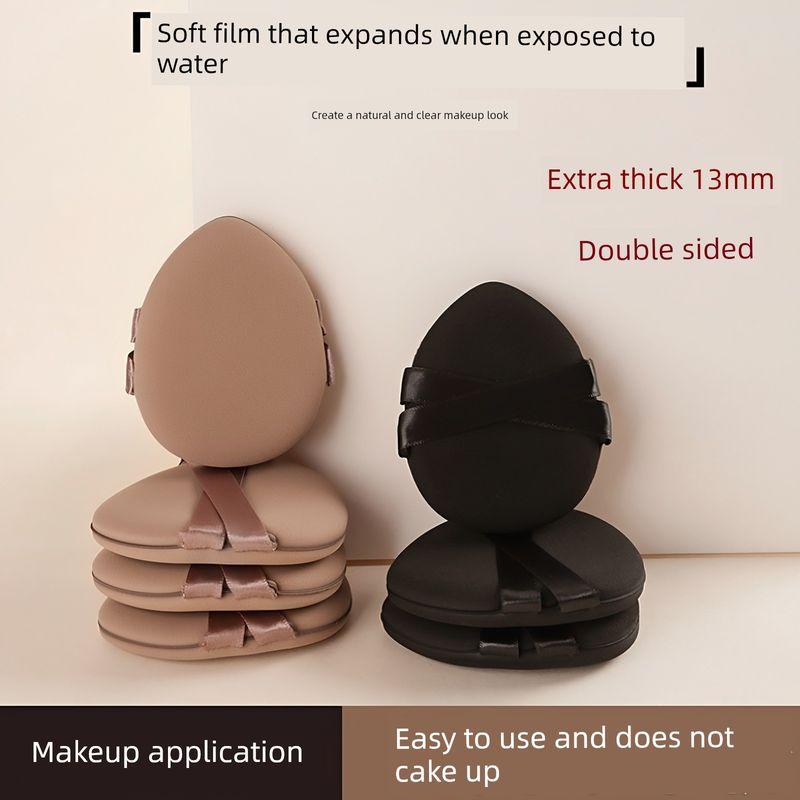 Thickened Soft Double-Sided Available Cushion Powder Puff Smear-Proof Makeup Wet and Dry Makeup Sponge Liquid Foundation BB Cream Special