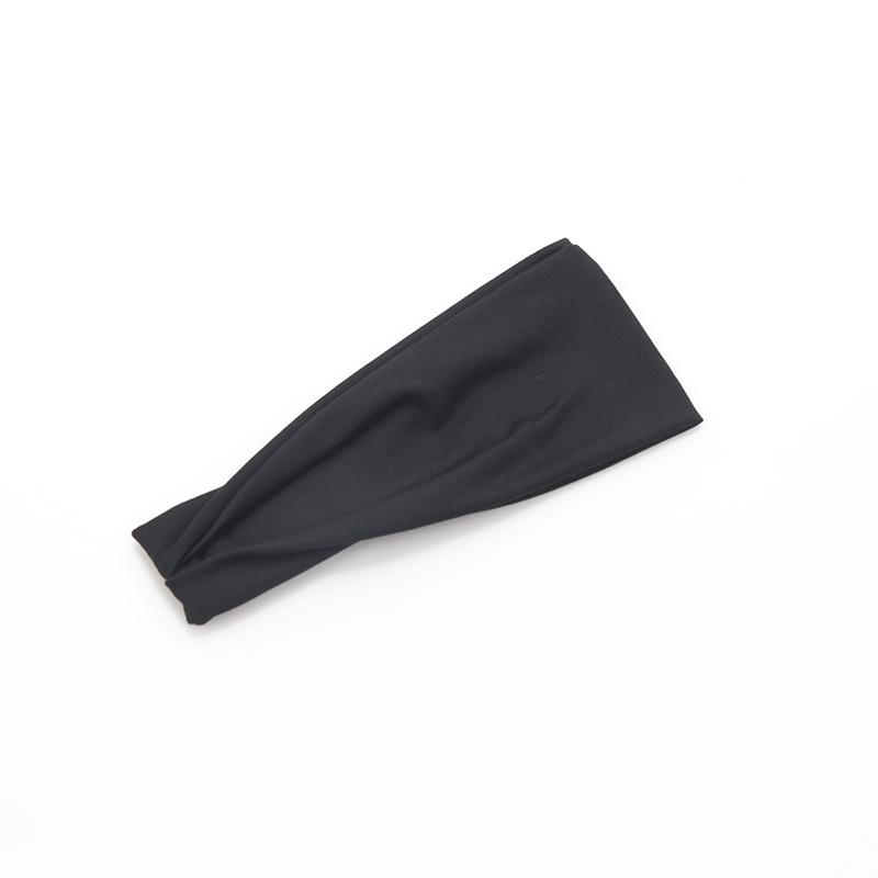 Neue Damen Unifarbene Elastische Haarbänder Yoga Stirnband Mode Turban Make-up Haarreif Vintage Geknotetes Haarband Haarschmuck