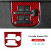 LHD RHD Real Soft Carbon Fiber For Alfa Romeo 159 2005-2017 2018 2019 2020 2021 2022 2023 Car Headlight Switch Frame Sticker