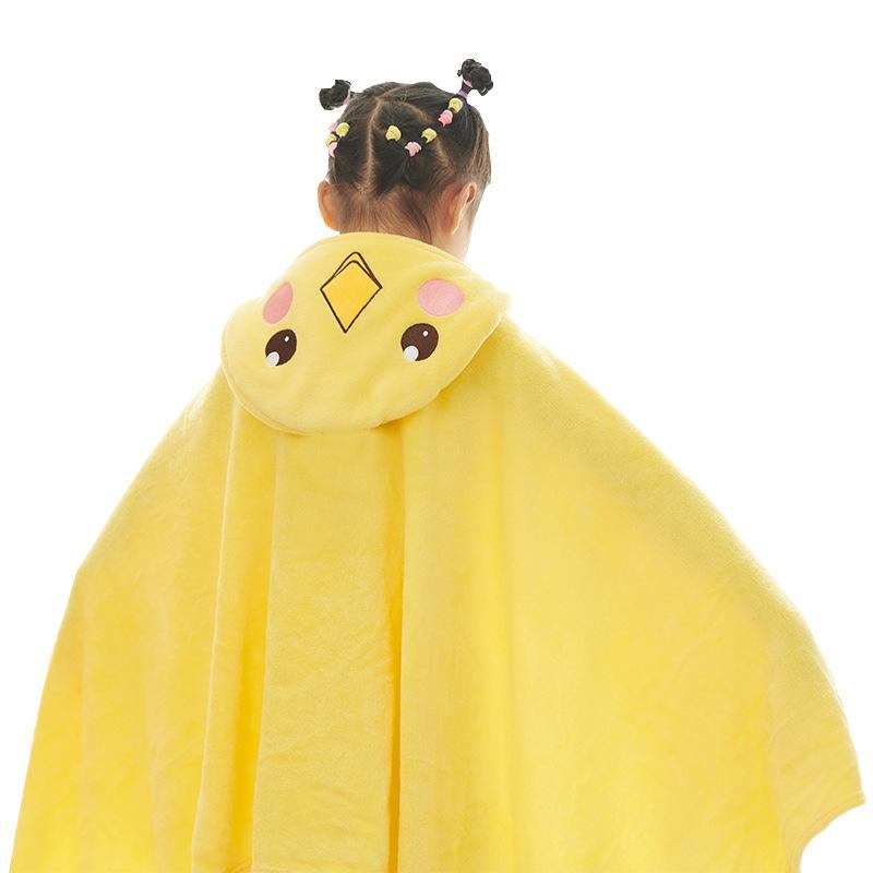Children's Bathrobe Bath Towel Cape Bathrobe Can Be Worn Baby Towel Bath Towel Beach Swimming Quick Drying Bath Towel
