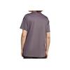 Adidas Sports Casual Round Neck Short Sleeve T-Shirt Men Tops Purple JC7924