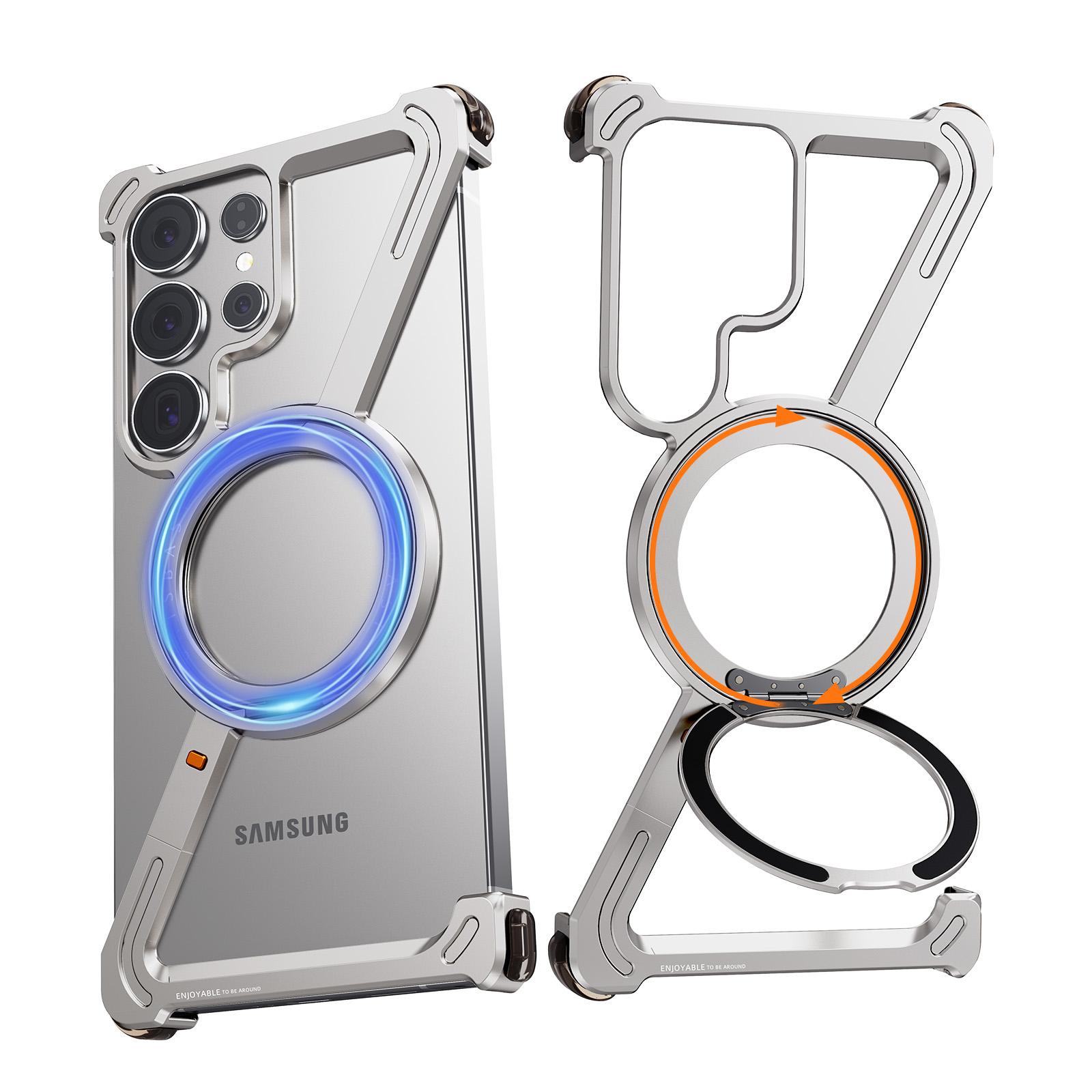 

Минималистичный чехол Eary Z-образной формы для Samsung Galaxy S25 S24 Ultra с 360-градусным вращающимся магнитным держателем, противоударный, тонкий чехол 2026 For Galaxy S25 Ultra