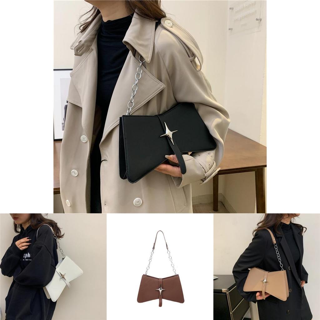 Trendy Small Square Bag 2023 Winter New Chain Underarm Single Shoulder Bag High-end Sense