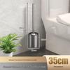 Universal Long-Handle Toilet Brush with Replaceable Head - No Dead Angles for Bathroom Cleaning.