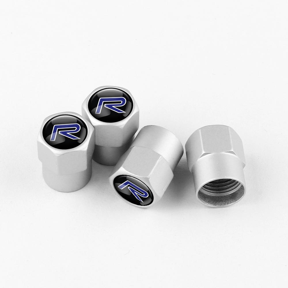 4Pcs 3D Aluminum Alloy Car Wheel Tire Air Valve Dust Caps Rim Accessories For volvo Rdesign XC60 XC90 V40 V50 V60 V70 V90 xc70