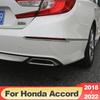 Für Honda Accord 10th X 2018-2022 ABS Carbon Fiber Hinten Nebel Licht Lampe Abdeckung Trim Stoßstange Reflektor dekorative rahmen Zubehör