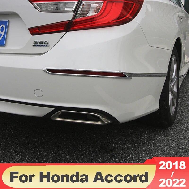 Für Honda Accord 10th X 2018-2022 ABS Carbon Fiber Hinten Nebel Licht Lampe Abdeckung Trim Stoßstange Reflektor dekorative rahmen Zubehör