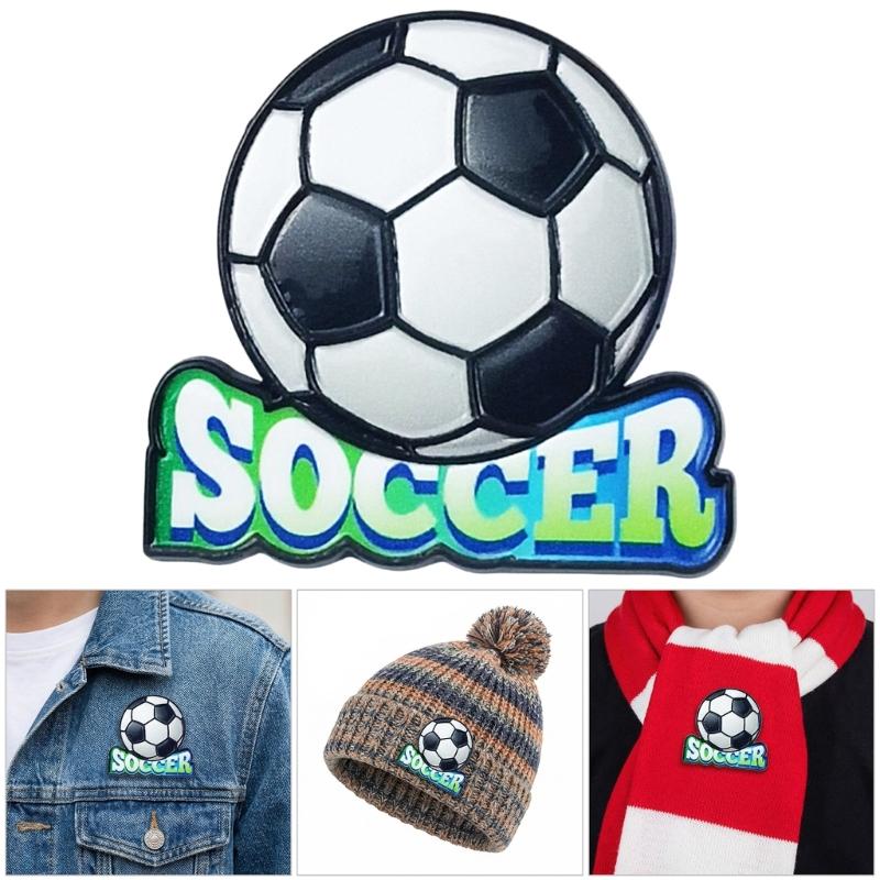 Handmade 3D Soccer Event Football Enamel Pin Zinc Alloy Brooch For Fan Collectors And Fashion Accessories