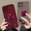 Red Rose Aesthetic Apple iPhone Case for iPhone 17, 16 Pro Max, 15 Pro, 14, and 13 - European and American Design