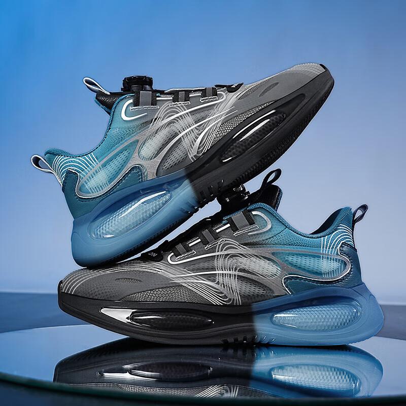 2025 summer new lightweight cushioning running shoes men's shock-absorbing wear-resistant sports shoes mesh breathable casual men's shoes tide