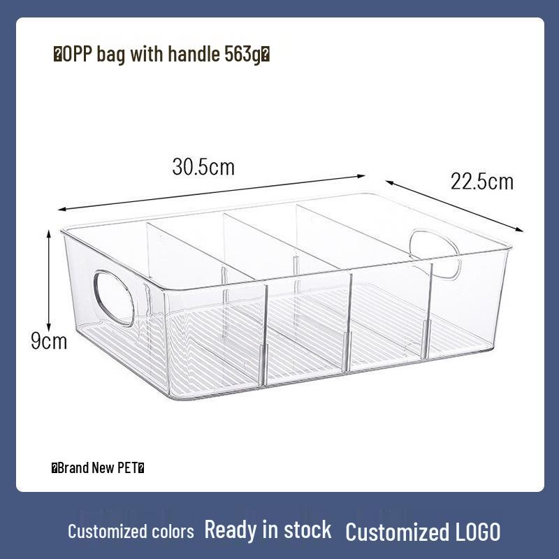 Průhledný stolní organizér na čajové sáčky a kávu s víkem a přihrádkou na karty