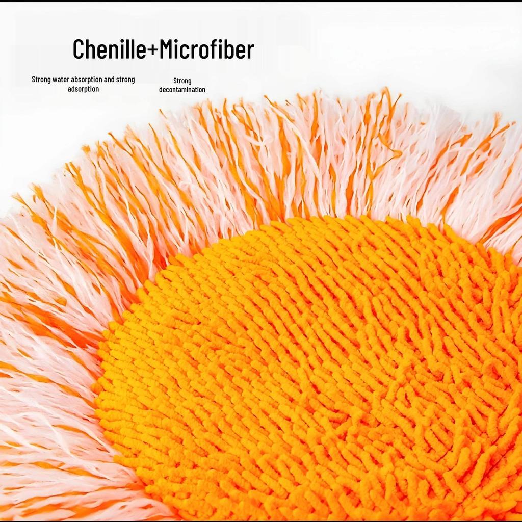 Multi-functional Sunflower Round Mop for Ceiling and Household Cleaning
