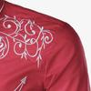 Men Western Cowboy Shirt Lapel Collar Single-breasted Long Sleeve Embroidery Slim Fit
