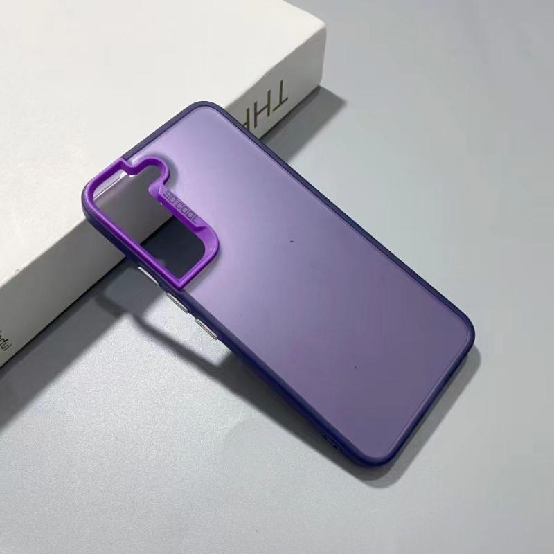 For Samsung S24 Case Galaxy S23 S22 S21 S20 S23 FE S21 FE S20 FE S20 Plus + Phone Cover Luxury Metallic Aurora Skin Matte Cover