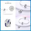 FitNew Original Bracelets 100% 925 Sterling Silver Oecan Blue Sea Turtle Starfish Mermaid Charms Beads DIY Jewelry Making