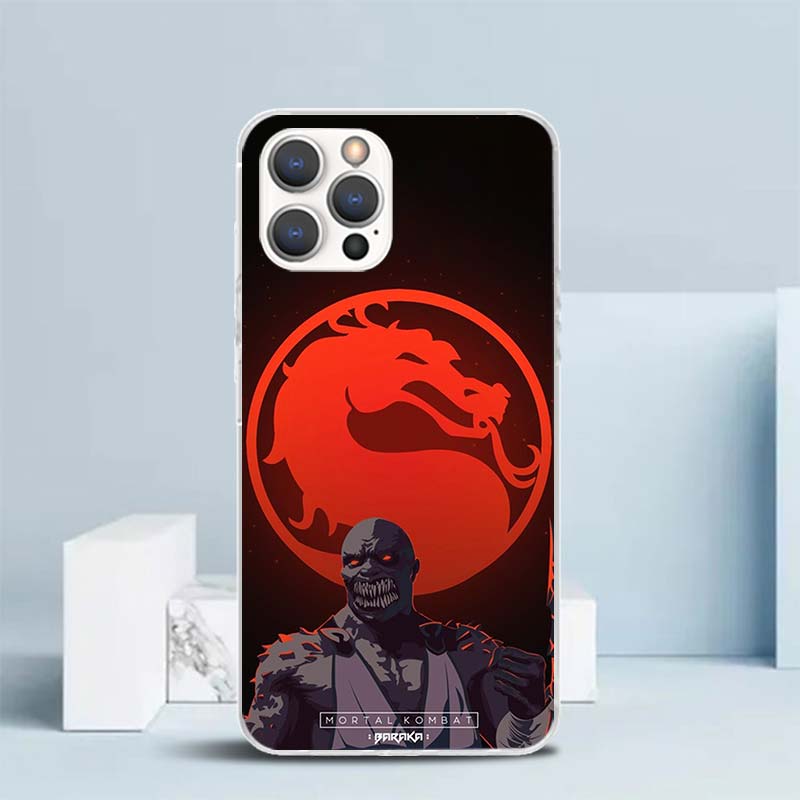 Scorpion Zero Sub Mortal Kombat Soft Cover for iPhone 16 17 Air 15 14 Pro Max 16E Phone Case 13 Mini 12 11 7 SE 8 Print Pattern