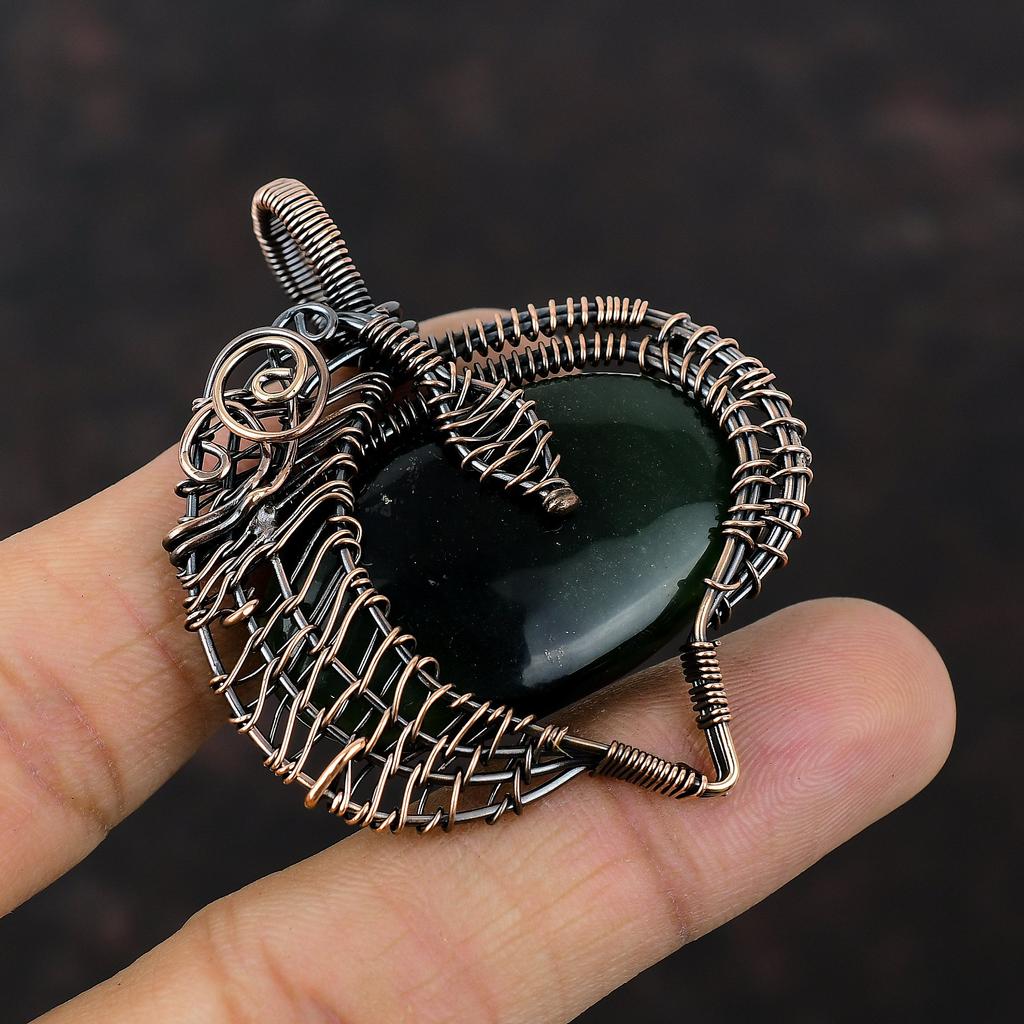 Vasonite Pendant Copper Wire Wrapped Pendant Handmade Gemstone Pendant Natural Vasonite Jewelry Amazing Pendant Gift For Him Copper Jewelry