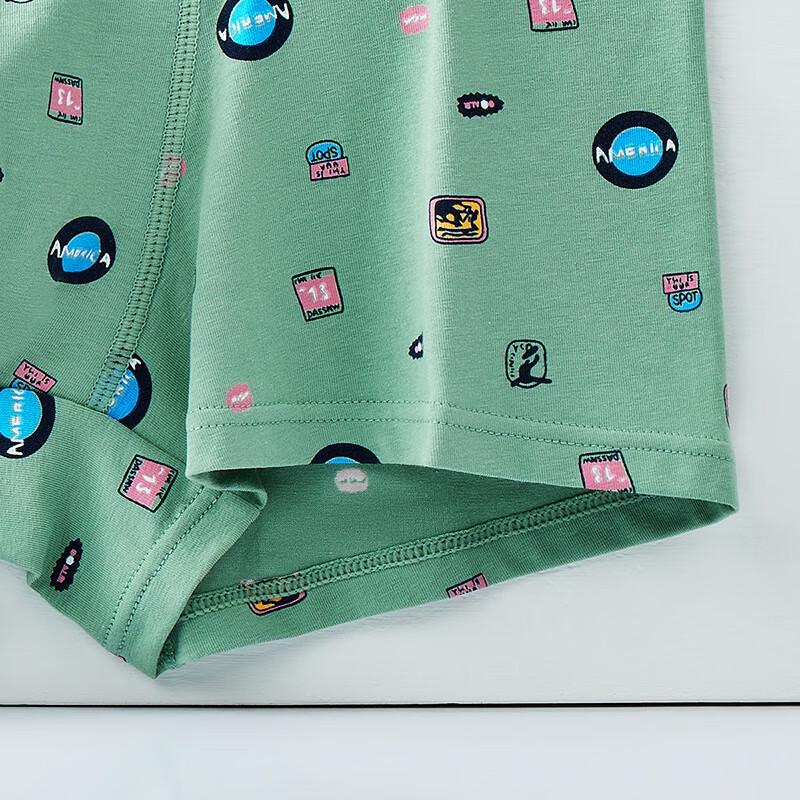 Fenteng Men's 3-Pack Cartoon Print Antibacterial Boxer Briefs