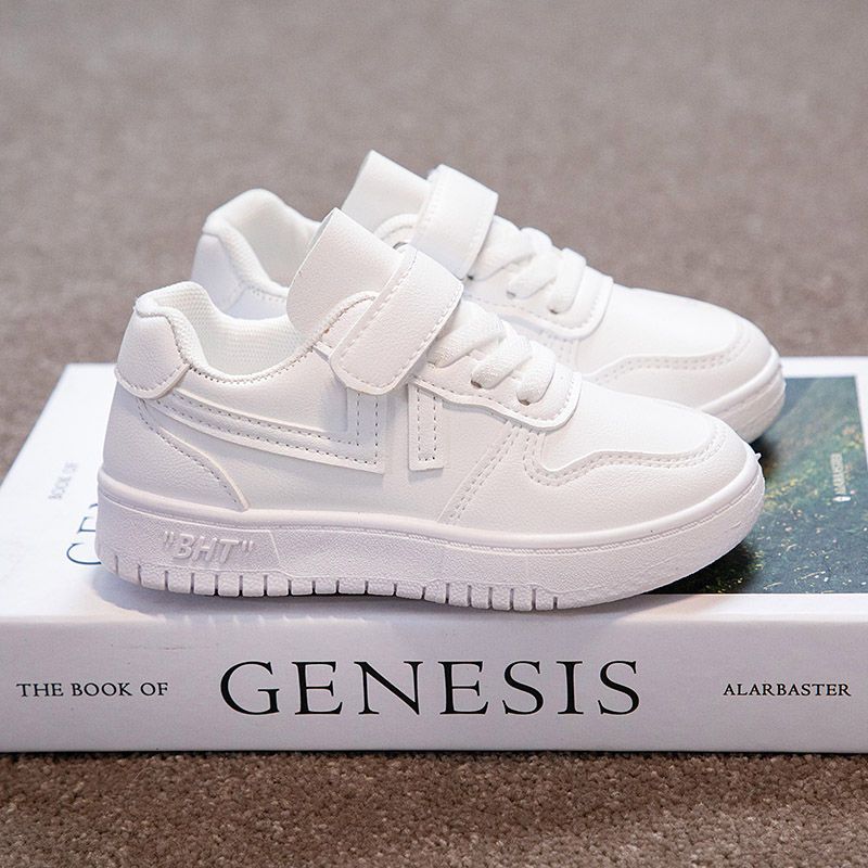 Customized 2025 Spring and Autumn New Children's Little White Shoes Board Shoes Boys' Shoes White Sneakers Women's Casual Shoes Girls