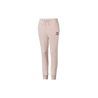 Logo Print Casual Cuffed Sports Pants Women Pants Pink 595701-23
