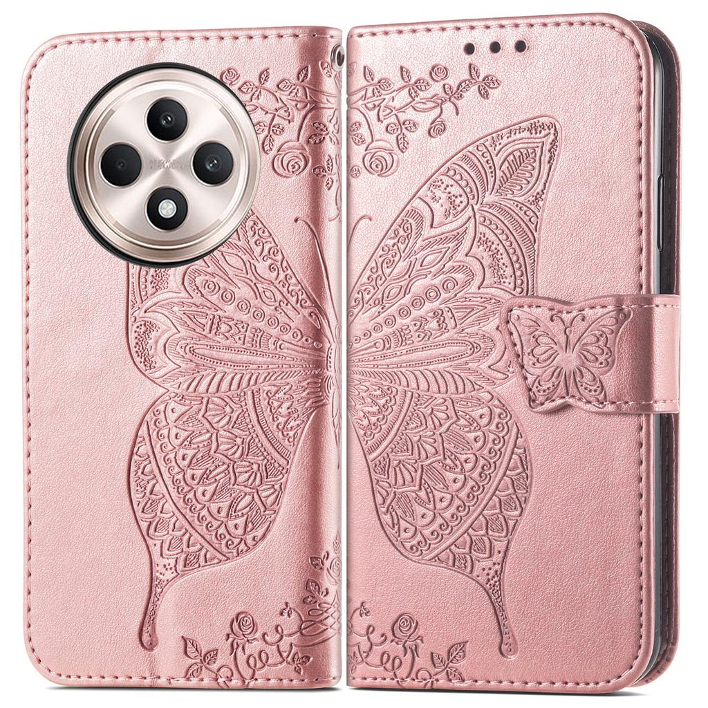 For TECNO Spark 30C 4G Case PU Leather Wallet Phone Cover Butterfly Pattern